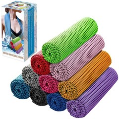 Ponpon 10pcs Cooling Towel Ice Towel Cooling Towels for Neck and Face Microfi…