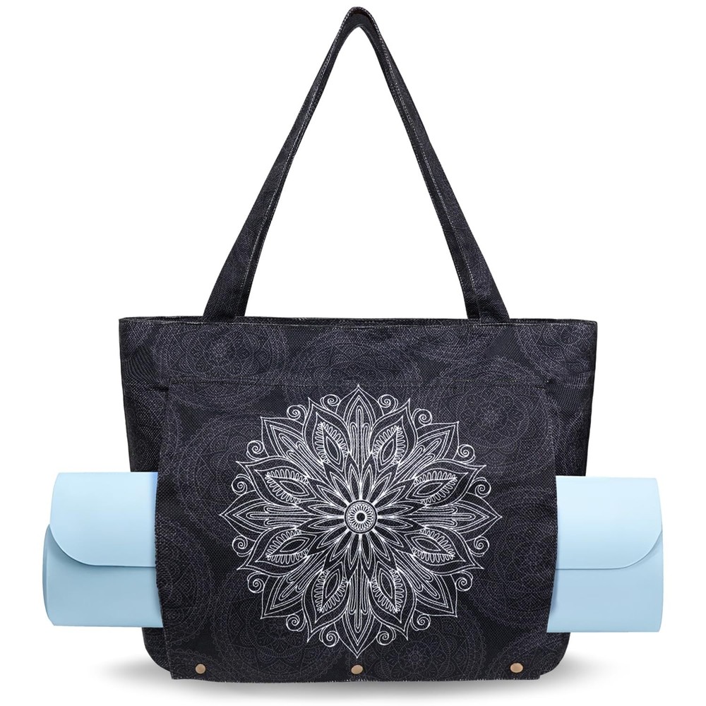 Yoga Mat Bag Carriers Fits All Stuff Tote Zipper Pocket Pilates Carrier