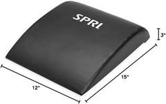 SPRI Ab Mat – Workout Accessory for Abdominal Exercises, Sit-Ups, Black