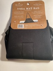 Oak And Reed Neoprene Yoga Mat Bag — Fits Most Mats, Black/Lavender Zipper