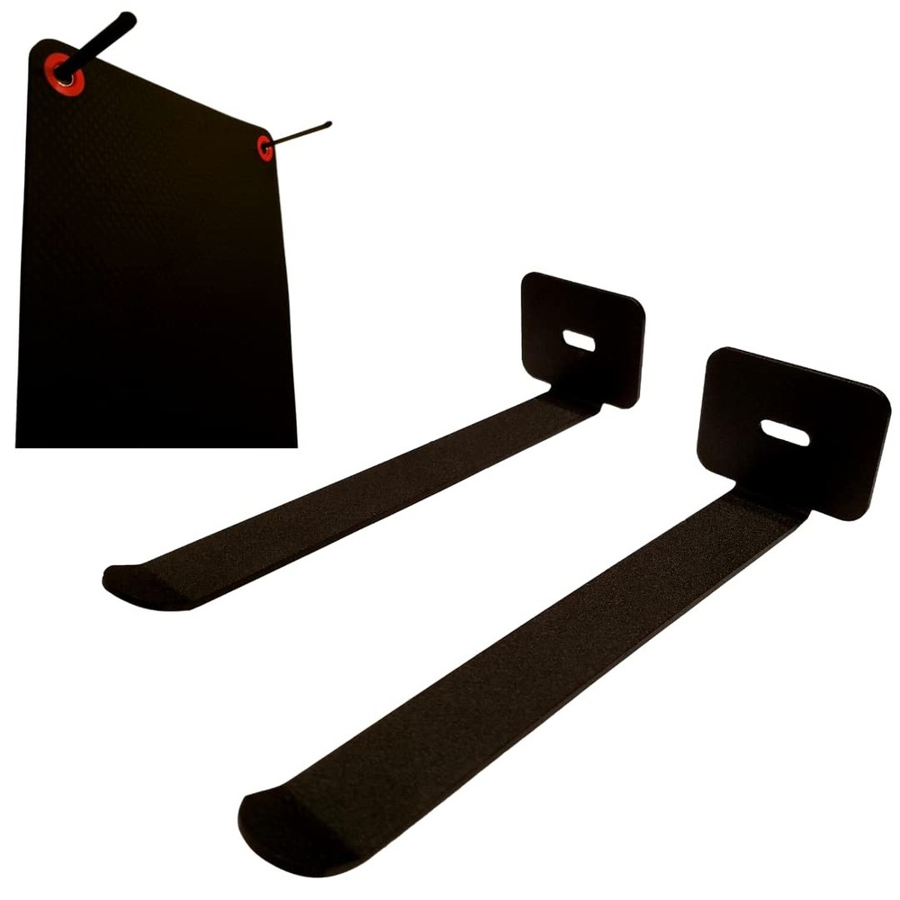 Yoga Mat Hanger – Adjustable Hooks for Exercise Mats, Foam Rollers & Gym Equi…