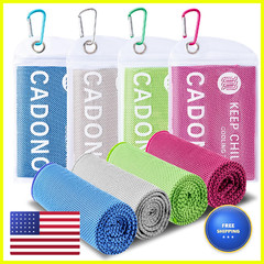 Cadono 4 Pack Cooling Towel 40X12 Soft Breathable Chilly Towel Ice Towel