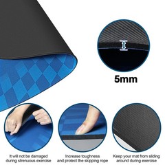 Jump Rope Mat Outdoor Indoor, Oval 52” x 36” 52 inches x 36 inches, Navy
