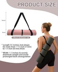 Yoga Mat Carrier, Premium Yoga Strap for Carrying Yoga Mats with Adjustable