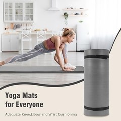 Thick Yoga Mat 1 Inch 71×24 Waterproof Non Slip Workout Mat with Carry Strap