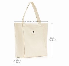 Beautiful Canvas Yoga Mat Tote Bag W/Zipper, Adjustable Strap, Lightweight