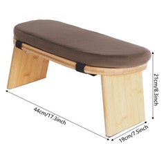 Foldable Bamboo Meditation Bench, Meditation Stool-Prayer Kneeler Chair for Yoga