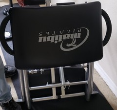 Malibu Pilates Pro Chair With DVDS, And Poster!! Folds Up For Storage!!