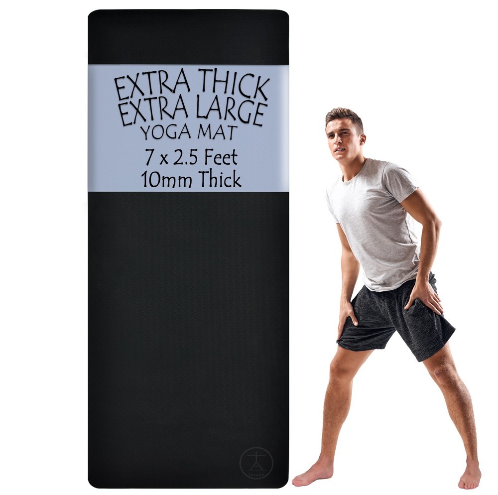 Tatago Large Yoga Mat Thick & Long for Home Workout. 84×30 (1/2 in) Exercise Mat