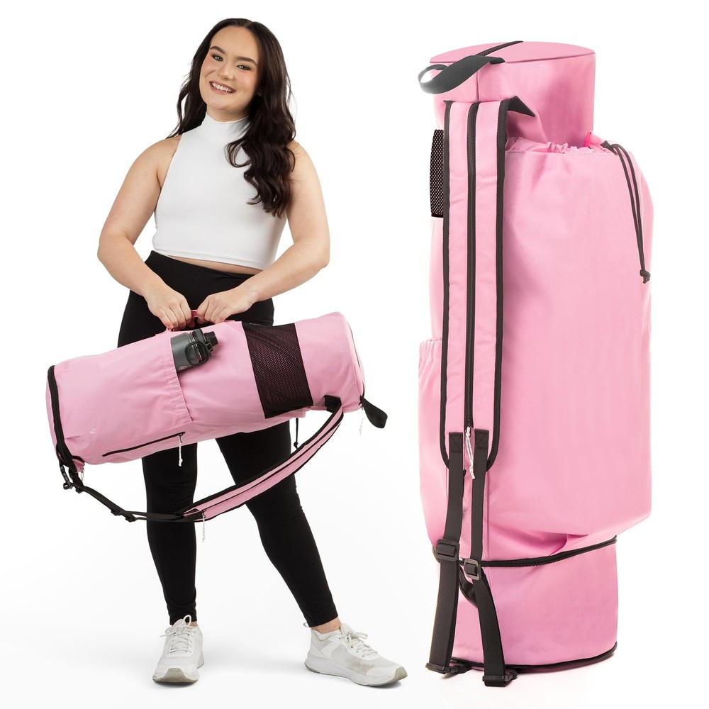 MAGNILAY Yoga Mat Bag – for Women and Men, Carrier, One Size, Pink