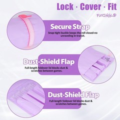 FUYIHGL® Mahjong Rack Storage Bag Only | Purple: Roll-Up Canvas Sleeve Fits