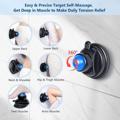 Mountable Massage Ball, 3 in 1 Muscle Recovery Massager, for Pain Relief, Myo…