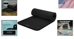 Comfort & Stability: Solana 72″x24″ Non-Slip Exercise Mat for All Workouts