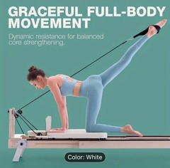 Maple Wood Pilates Reformer Studio Grade Adjustable With 5 Carbon Steel Springs.