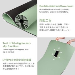 Non-Toxic Yoga Mat – Anti-Slip & Eco-Friendly – 72″x24″ Dimensions