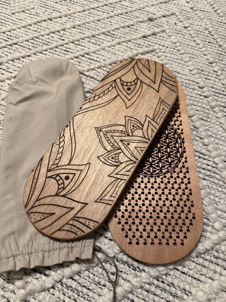 Sadhu Board – Copper Nails!Lotus Flower Design (10mm Step, Beginner-Friendly)
