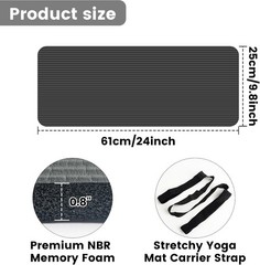 Lightweight Yoga Knee Cushion – 0.8in Thick Mini Mat for Home Gym Workouts