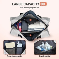 Yoga Mat Bag Gym Workout Pilates Tote With Water Bottle Wet Dry Pocket