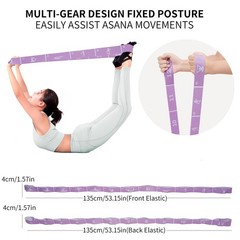 Yoga Blocks Set of 2 with 12 Loop Stretch Band and Carry Bag, Heavier High De…