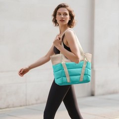 Women Yoga Tote Bag Luggage Sleeve Mat Straps Gym Work Office Commute Travel