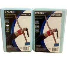Pro Strength Yoga Blocks Set of 2 Non-Slip Foam Exercise Balance Support NEW