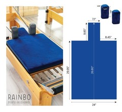 Pilates Reformer Non-Slip Mat Towel (Included 2 Pcs Shoulder Block Covers) (N…
