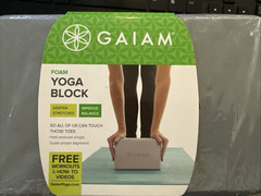 NEW Sealed Gaiam Yoga Block Latex Free EVA Foam Non-Slip 9″ x 6″ x 4″