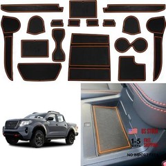 Center Console Liner for Nissan Frontier Accessories 2022 2023 2024 2025 Orange
