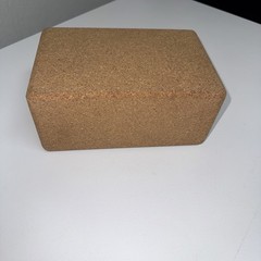 Manduka Cork Yoga Block Natural Cork Brown Support Prop Exercise Stretch