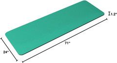 1/2-Inch Extra Thick High Density Anti-Tear Exercise Yoga Mat with Knee Pad and