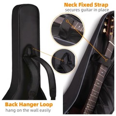 GIGKOUKI Acoustic Guitar Bag Gig Bag 0.35 In Thick Padding for 39 40 41 Inch …