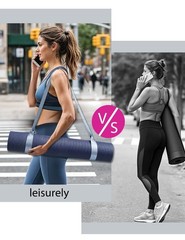 Yoga mat carrying strap adjustable carrier with carabiner