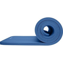 Denim Blue Solana Yoga Mat – 1″ Thick & Non-Slip Nylon Strap – 1″ Thick