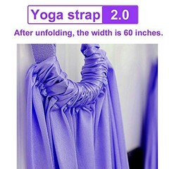 Waist Back Leg Stretch Strap/Yoga Fitness Band, Leg Stretching Assist Purple