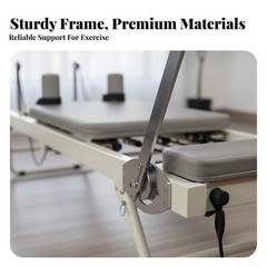 Foldable Pilates Reformer Multi-Functional Home Exercise Training Bed