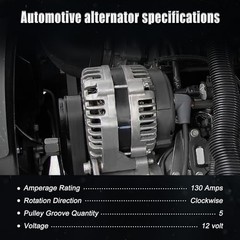 Altemnator Compatible with Cruze 2016-2019 1.4L L4, 2016-2020 Malibu 1.5L L4.