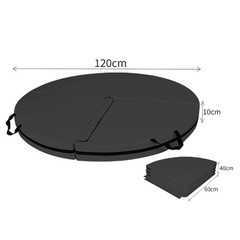 Folding Pole Dance Mat Workout Mat Lightweight Versatile Round Women Carrying