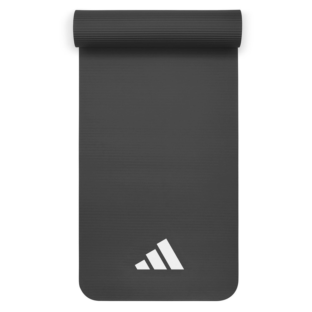adidas Fitness Mat – Lightweight – Non Slip Yoga Mat, 7mm or 10mm Grey