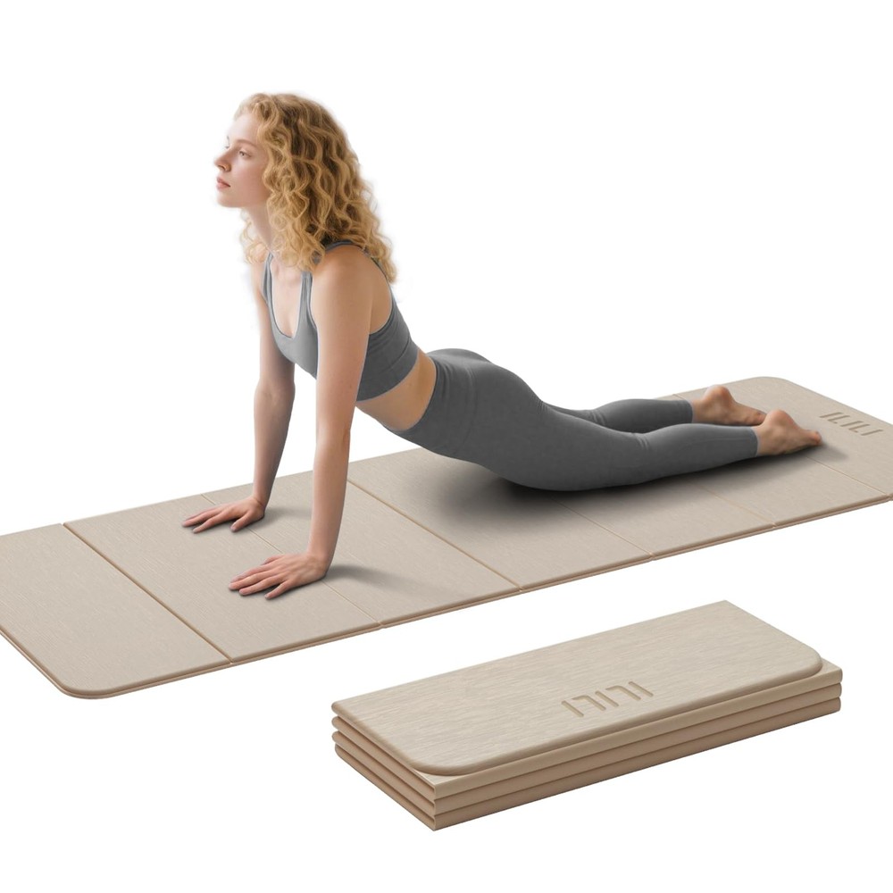 Foldable Yoga Mat 71 * 24 * 0.3” – TPE Non-Slip Fitness Mat for Home，Waterpr…