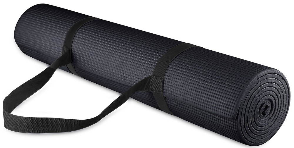 All Purpose 1/4-Inch High Density Anti-Tear Exercise Yoga Mat with Carrying S…