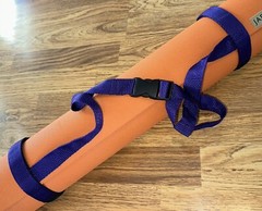 Yoga Mat Harness PURPLE Sling Carrier Strap Buckling Waist Shoulder Luggage