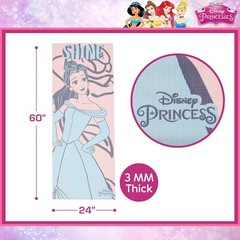 Disney Princess Belle Kids Yoga Mat For Girls, Brand New | 60″L x 24″W x 3″Th