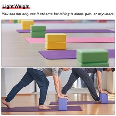Yoga Block 9″ x 6″ x 3″ Lightweight High Density EVA Foam Brick,Green