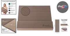 Foldable Yoga Mat 6-12mm Support, Non-Slip, Lightweight, 72×24 Inch