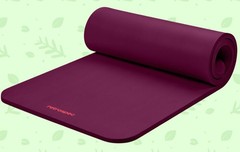 Retrospec Solana Yoga Mat 1/2″ Thick W/Nylon Strap for Men & Women – Non Slip Ex