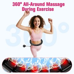 Fit Hoop Weighted Hula Pilates Circles, 32 Detachable Parts,Weight Loss Fitne…