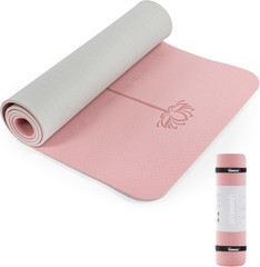 Extra Thick Non-Slip Yoga Mat Exercise Fitness Workout Mat w/ Sling Storage Bag