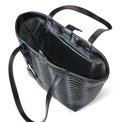 TOTE N°1 Large Structured Tote – Vegan Leather Shoulder Bag for Laptop Black
