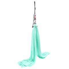 6M Aerial Yoga Sling Hammock Kit with Carabiners Green Polyester 440LB Capacity