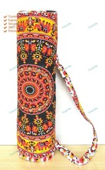Mandala Fancy Yoga Mat Carrier Bag With Shoulder Strap Zipper Yoga Bags